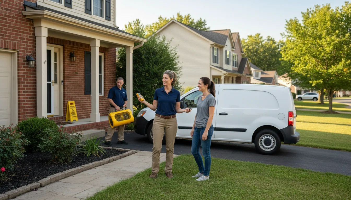 Residential water damage restoration in Slater, CO